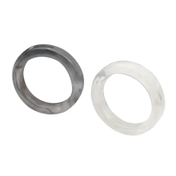 Bagues en résine acrylique pour adolescentes, bijoux empilables mignons, ornement de déclaration, ca