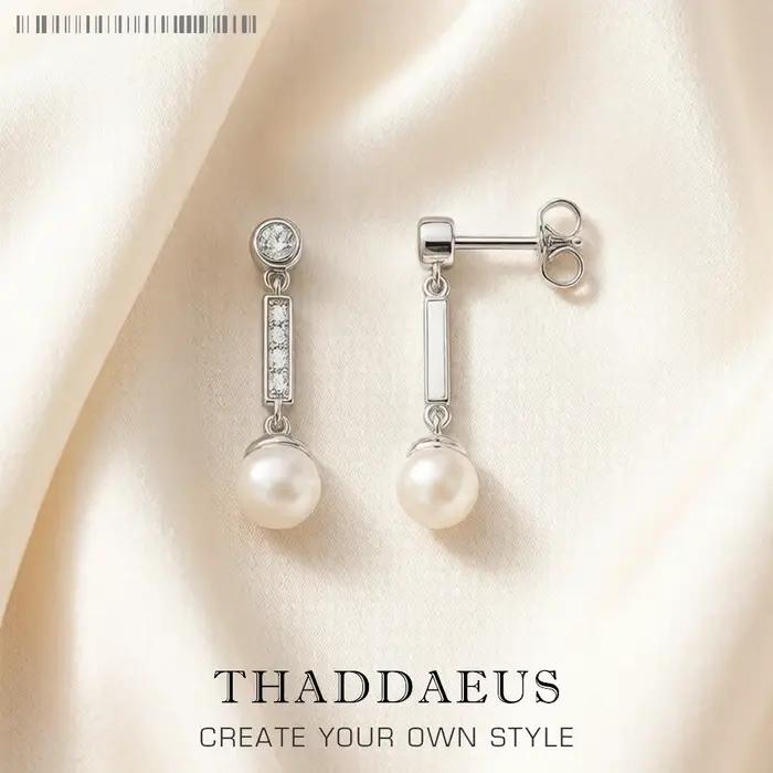 Boucle d'oreille en argent Sterling 925 pour femmes, perle de culture douce et scintillante, cadeau