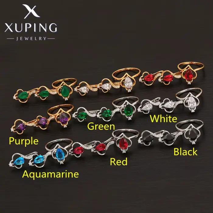 Xuping-Ensemble de bijoux simples pour femmes, bague et boucle d'oreille à la mode, PRTwo Pieces, Promotion, ZBS677