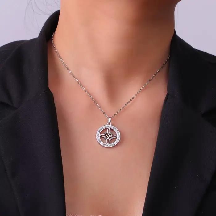 Collier pendentif nœud de sorcière pour femmes et hommes