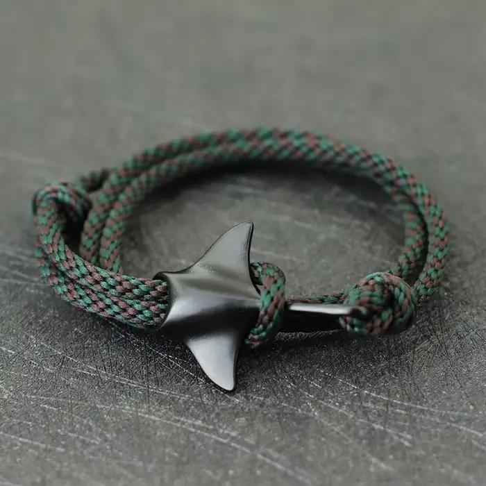 Bracelet Manta Marin Pour Hommes Multicouche Réglable Corde Fil ZINC Style Hip-Hop Rock Occasions Spéciales Plage Loisirs