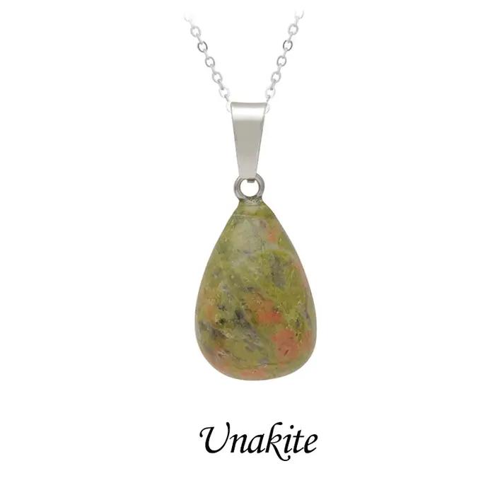 Collier en cristal de pierre naturelle pour femme