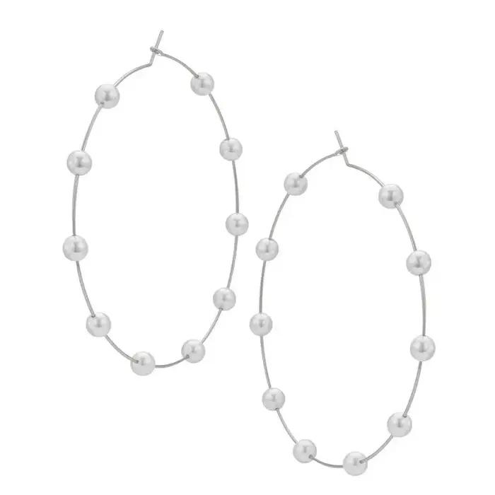 Boucles d'oreilles en perles au Design exagéré pour femmes