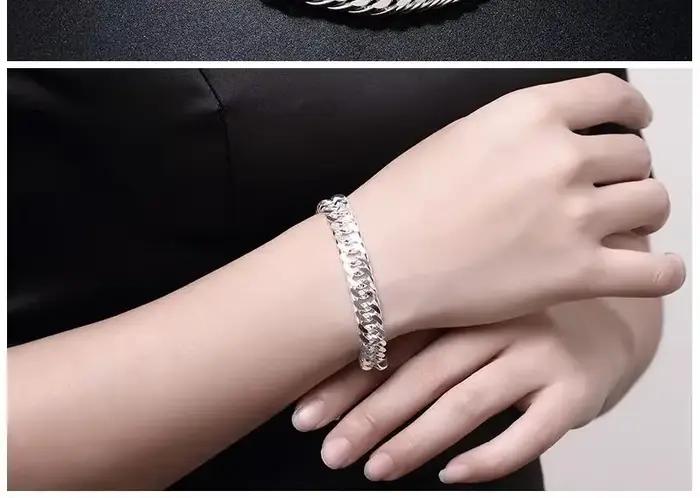 Ensemble de bijoux en argent sterling 925 géométrique élégant pour homme occasions formelles partys soirées professionnelles cérémonies