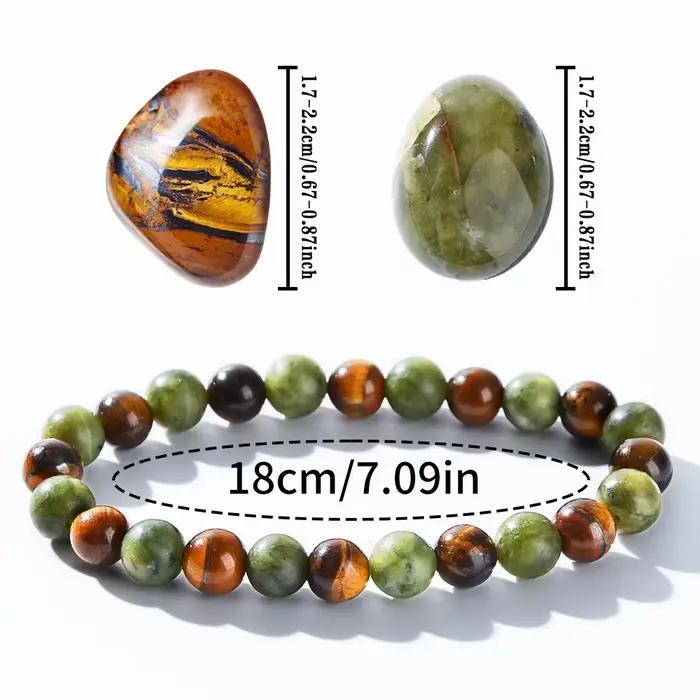Bracelet de guérison de prospérité et de abondance - Bracelet de relaxation, d'amélioration du succès, force et santé personnels