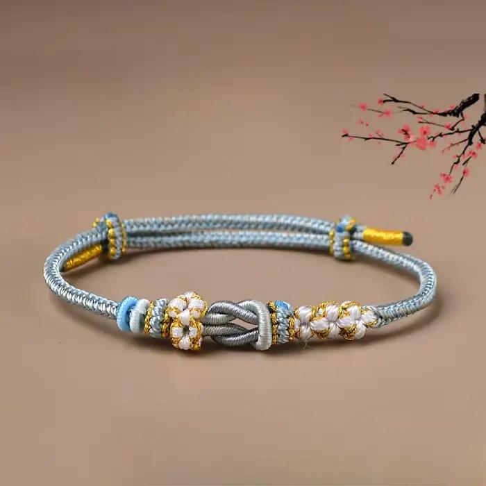 Bracelets de ULrouge tressés réglables pour femmes