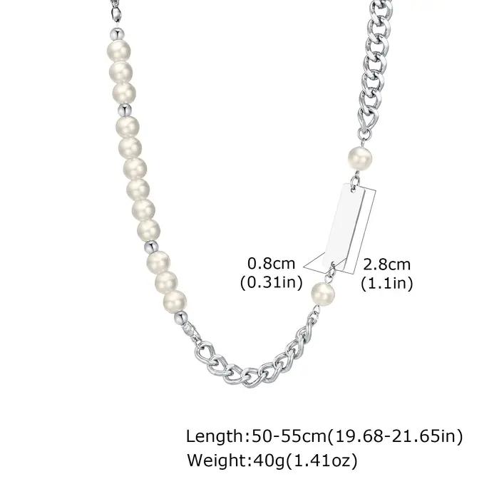 Collier à maillons gourmette Hip Hop pour hommes et garçons, collier perlé classique 216.239., cadeau de bijoux de haute qualité