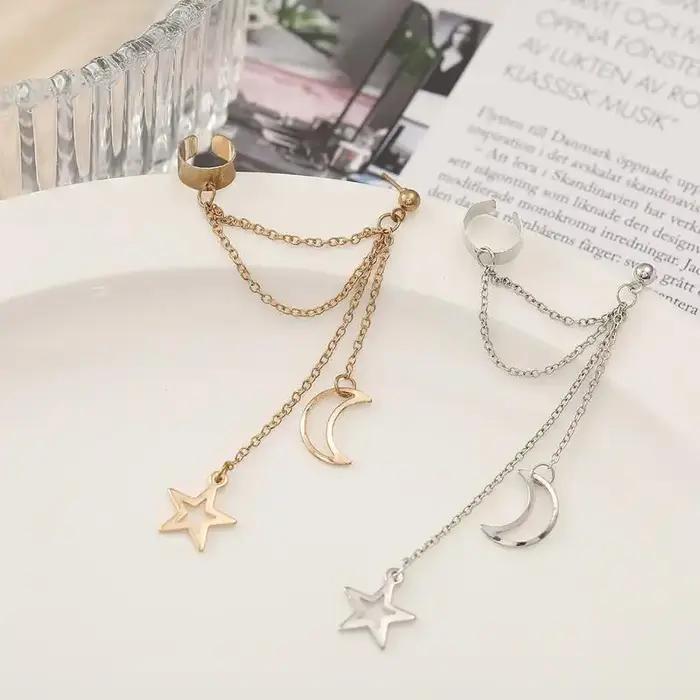 Boucles d'oreilles pendantes élégantes à longue chaîne pour femmes