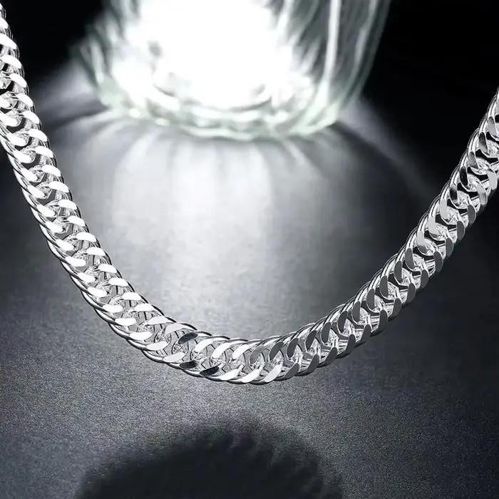 Ensemble de bijoux en argent sterling 925 géométrique élégant pour homme occasions formelles partys soirées professionnelles cérémonies