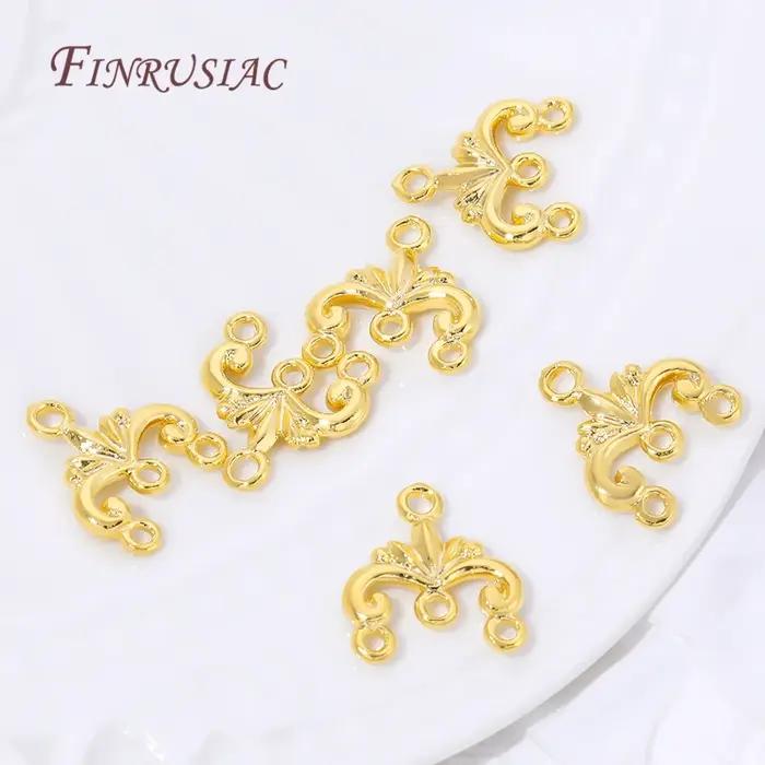 Connecteurs en laiton plaqué or 18 carats pour bijoux DIY créatifs à offrir pour toutes occasions