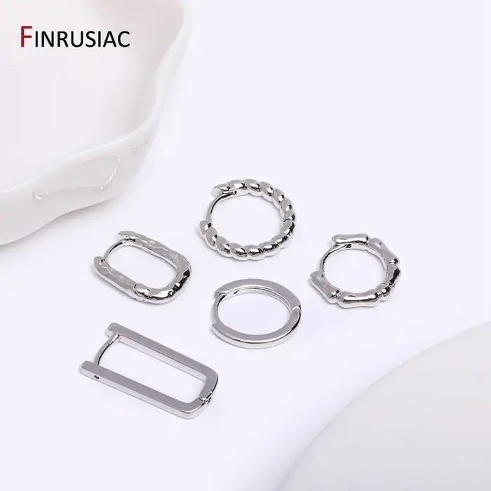 Boucles d'oreilles en laiton plaqué or pour femmes