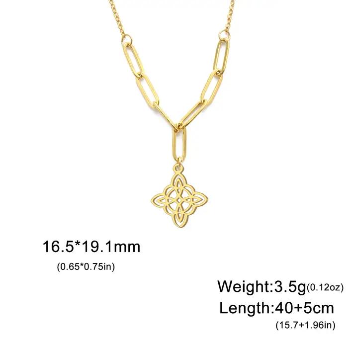 Collier pendentif noeud de sorcière pour femmes