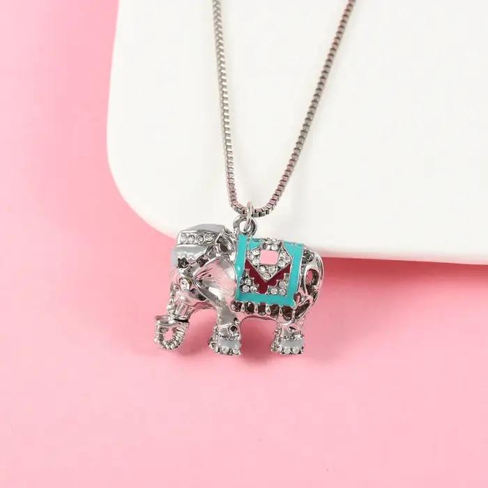 Lovecpopst-Collier pull en forme d'éléphant en alliage de zinc exquis