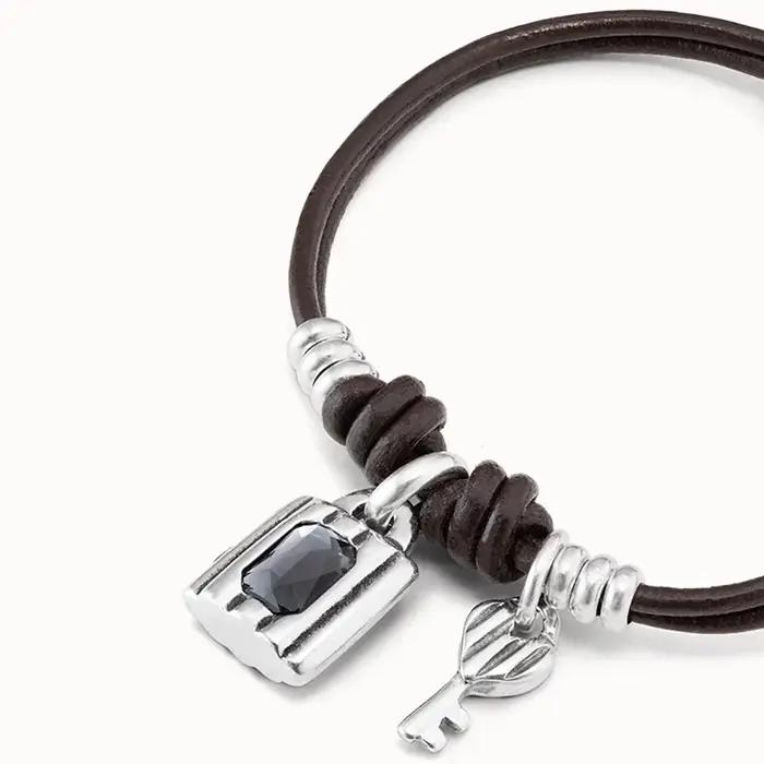 Bracelet Cadenas Gris en Cristal Style Décontracté Quotidien Mignon pour Fille Été 2025 – Accessoire Femme