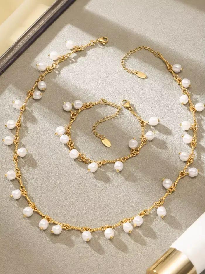 Bracelet de collier à breloques multi-cœurs plaqué or 18 carats pour femmes occasions spéciales ethnique style