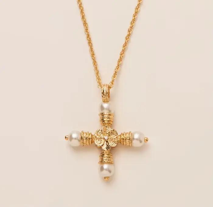 Nouveau Collier Géométrique en Perles et Zircon 2026 pour Femmes et Filles – Bijou Tendance Simple a