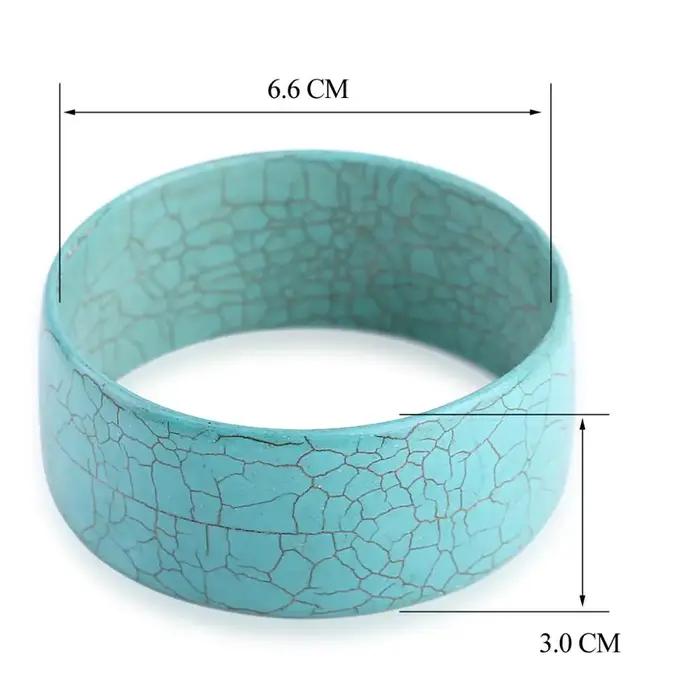 Bracelet rond synthétique-turquoise élégant pour femmes occasions spéciales design classique tendance accessorisé par or style simple pour tenues de costume