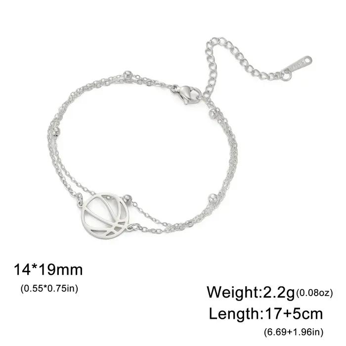 Bracelet en acier inoxydable JOBracelets pour femmes, design sportif et élégant, cadeau pour occasions spéciales