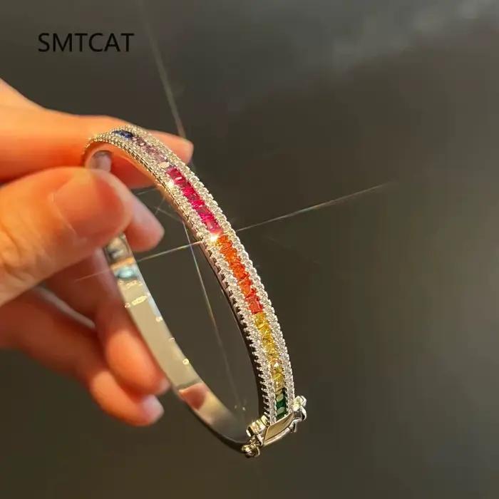 Bracelet Moissanite complet pour femmes, 2mm, en argent Sterling S925, plaqué or 18 carats, couleur D, diamant de laboratoire, bijoux cadeaux de mariage