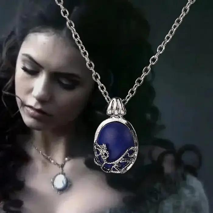 Collier The Vampire Diaries Katherine, pendentif Vintage, bijoux de film à la mode, Cosplay pour fem