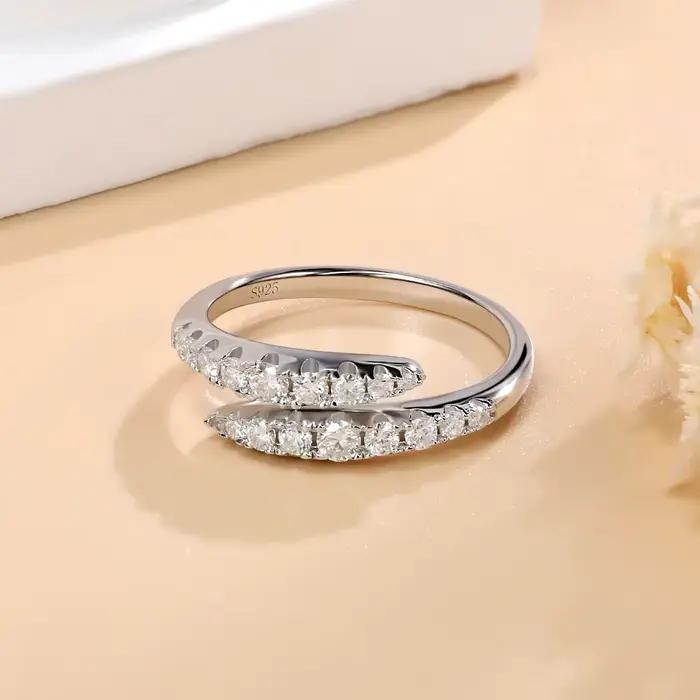 M-JAJA Moissanite serpent bague pour femmes alliance S925 en argent Sterling diamant bagues de fiançailles plaqué or 18K bijoux fins