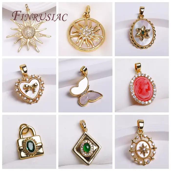 Pendentif en or plaqué or 18 carats
