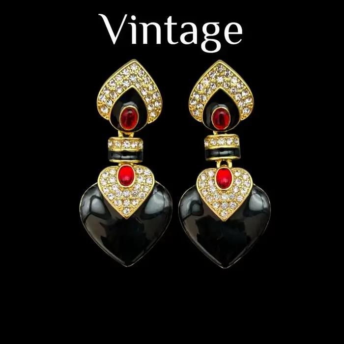 Boucles d'oreilles luxueuses plaquées or 18 carats