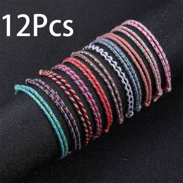 Bracelets Bohèmes Tissés à la Main Imperméables Réglables Pour Hommes et Femmes Occasions Spéciales Activités Nautiques