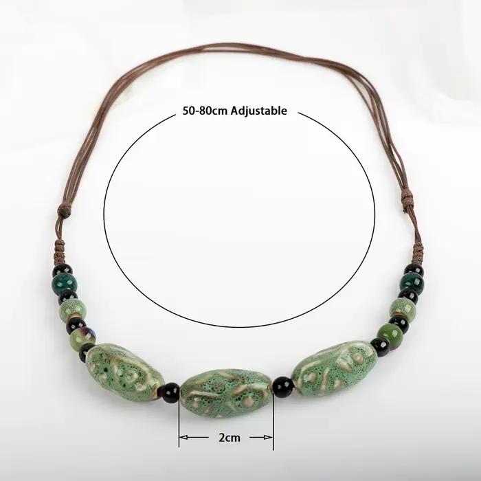 Collier en céramique pour femmes, bijoux féminins, colliers et pendentifs en porcelaine, vente en gros # MY164