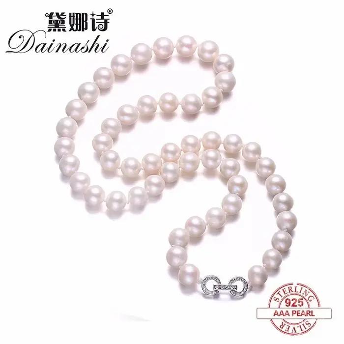 Collier de perles d'eau douce naturelles pour femmes