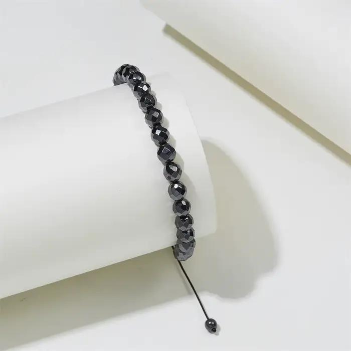 Bracelet Magnétique avec Aimants Thérapeutiques, Pierre Naturelle et Motif de Cœur pour Bien-être Émotionnel et Physique Occasions Spéciales