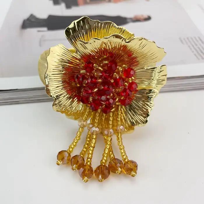 Bijoux brésiliens classiques pour femmes ensemble de haute qualité collier bracelet boucles doreilles bague pour toutes occasions cadeau de mariage et Noël