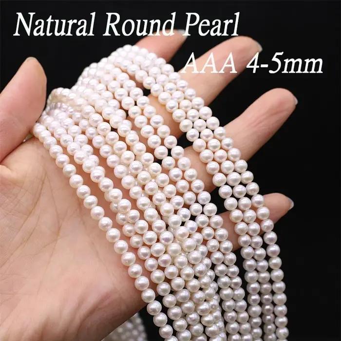 Perles de culture d'eau douce naturelles