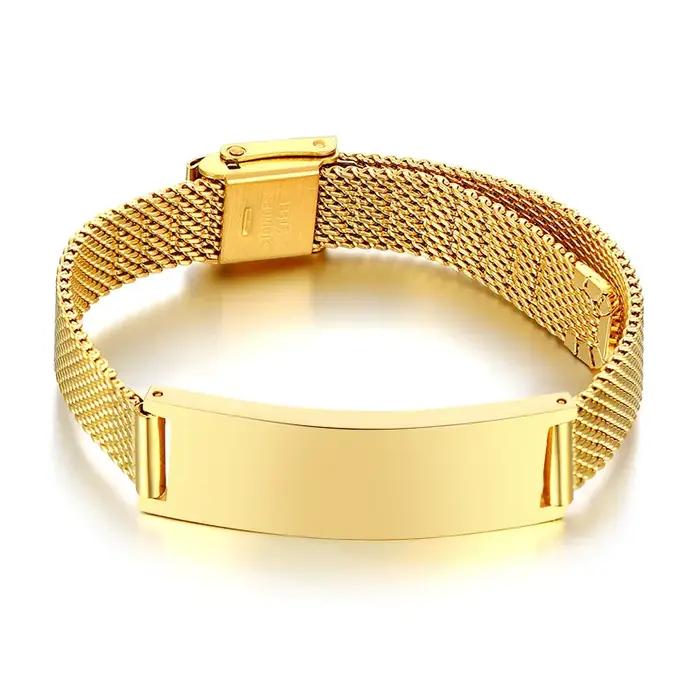 Bracelet personnalisé en acier inoxydable pour Couple