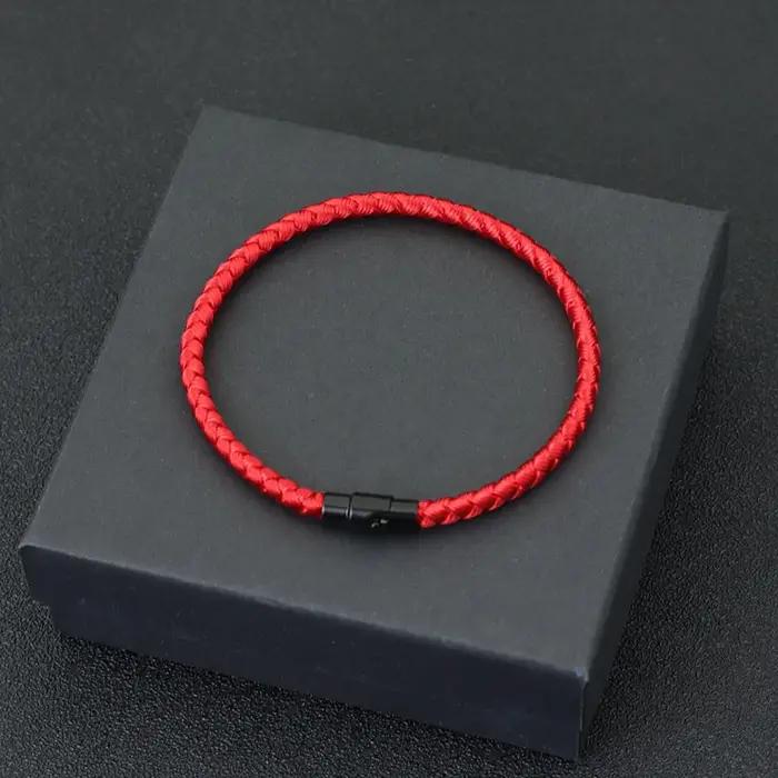Grade A quille corde Bracelet hommes Femme chanceux fil rouge