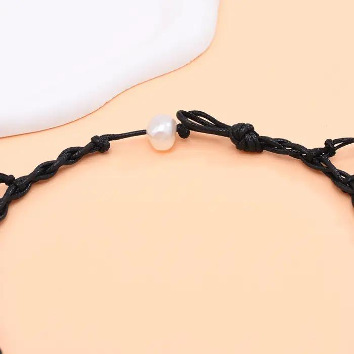 Collier de luxe en Imitation de perles baroques pour femmes