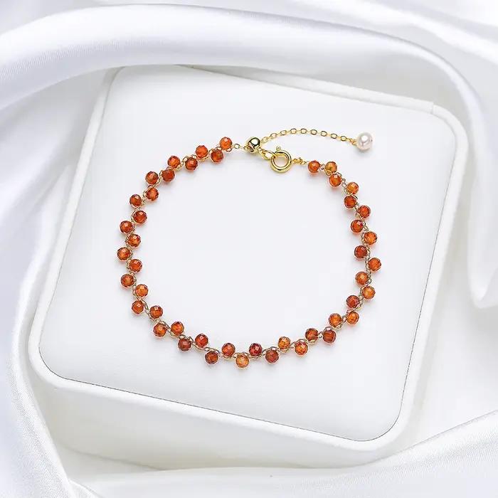 Bracelet Tourmaline en pierre naturelle de 3mm pour femmes, bijou romantique et élégant, occasion spéciale, cadeau de luxe, mariage, fête, quotidien