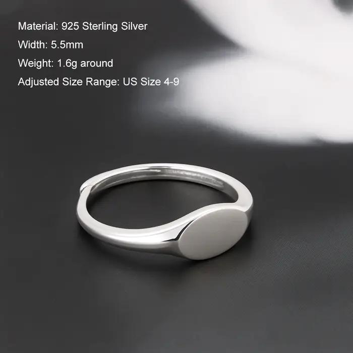 Bague chevalière gravée personnalisée en argent Sterling 925 véritable pour femmes et hommes