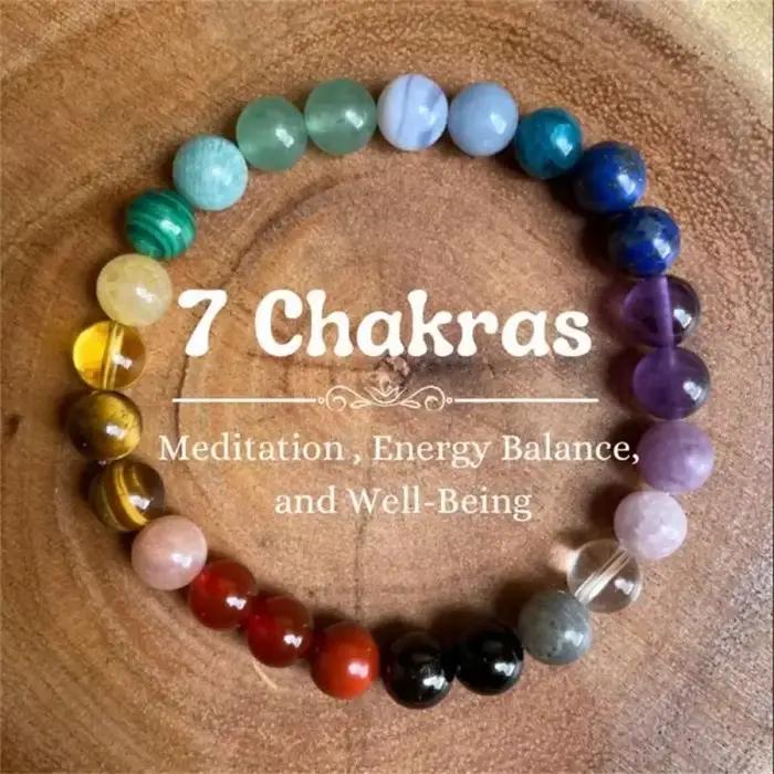 Bracelets de guérison yeux de tigre pour femmes, améthyste, pierres précieuses, 7 perles Chakra, pie