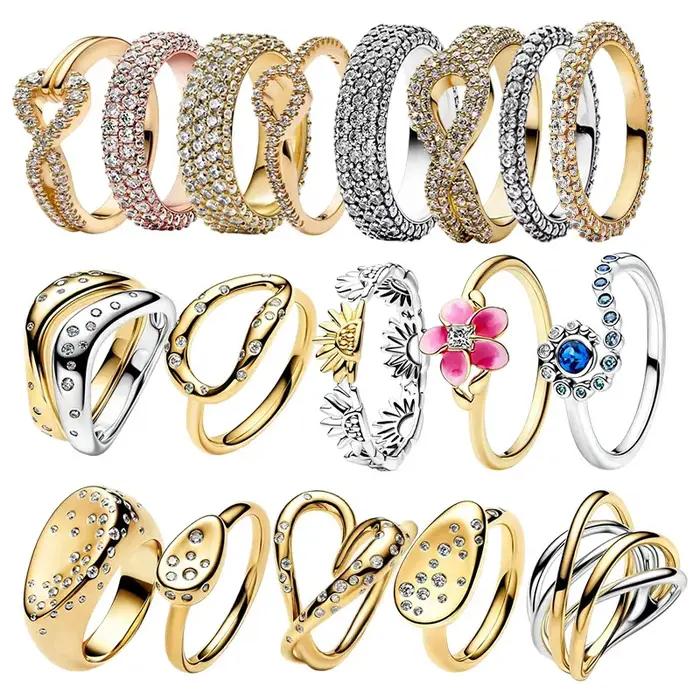 Nouvelle Bague Vague de Mer en Argent S925 avec Diamants