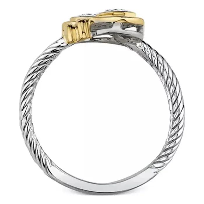 Huretailers-Bague entrelacée avec fermeture éclair pour femme, bague polyvalente, bande de conception, bijoux pour femmes, nouvelle arrivée