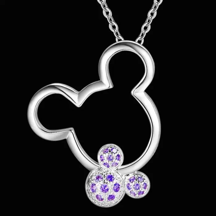 Collier pendentif en argent Sterling 925 pour femmes