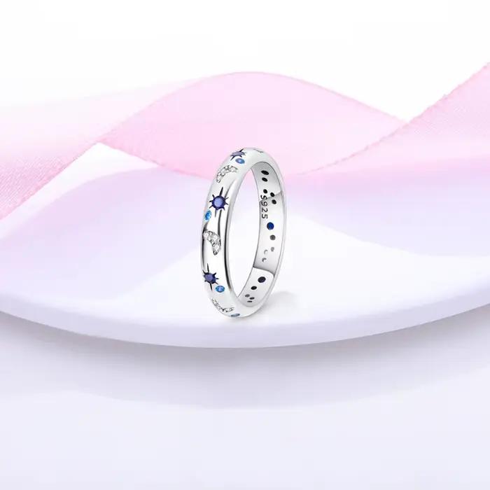 Bagues originales en Zirconium pour femmes, bijoux de fiançailles, cadeau d'anniversaire, soleil et lune