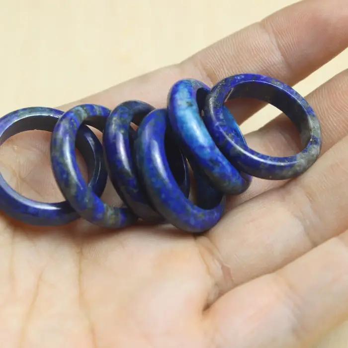 Bague Lapis Lazuli naturel pour femmes, pierres précieuses de guérison, bijoux fins, bagues en Jade bleu véritable