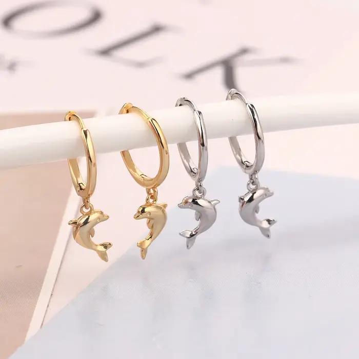 Boucles d'oreilles créoles DolDave Sweet en argent 925 style animalier moderne pour femmes occasions spéciales