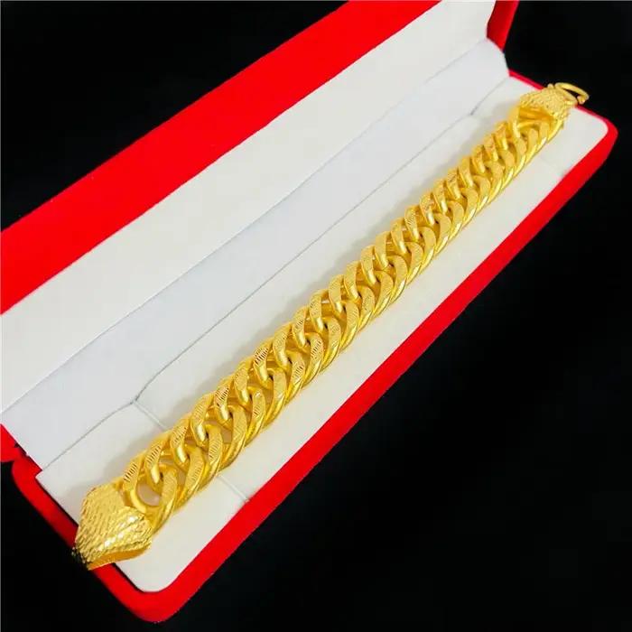 Bracelet en or 18 carats pour hommes et femmes élégant pour mariage et fiançailles occasionnels et quotidiens