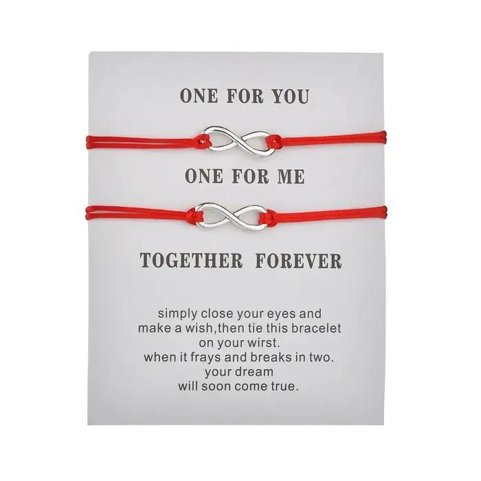 Bracelets de Couple en Résine Tissée à la Main, Géométriques, Réglables, Idéals pour Fiançailles et Mariages