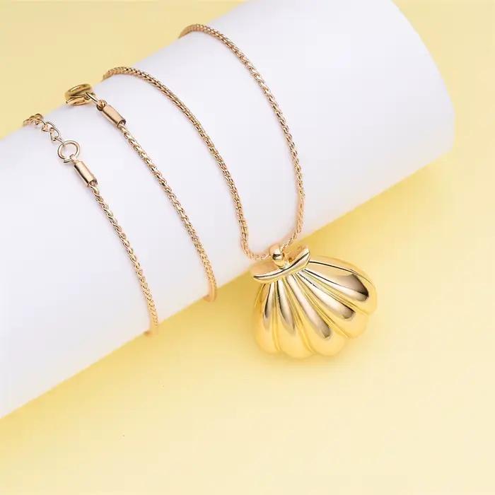 Mode mélodie sirène coquille pendentif Design nouveau luxueux exquis romantique collier bijoux pour femme fille rêve cadeau