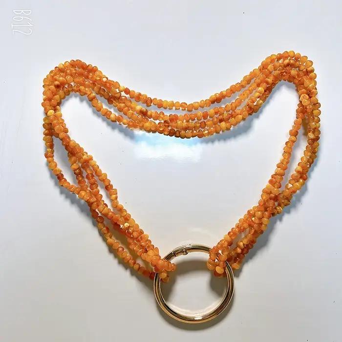 Collier d'ambre de la Baltique pour femme élégant certifié GIA pour occasions spéciales comme les anniversaires et mariages