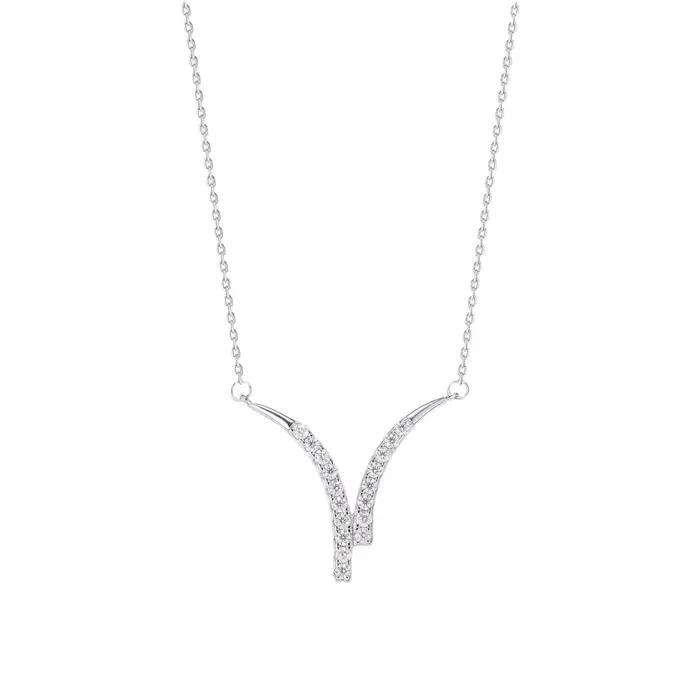 Collier de diamants étincelants avec chaîne de clavicule géométrique pour femmes, bijou de luxe léger, cadeau pour occasions spéciales